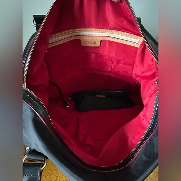 MZ Wallace Kate Carry All Shoulder Bag Office Travel Diaper NEW w/ strap & pouch - Picture 6 of 11